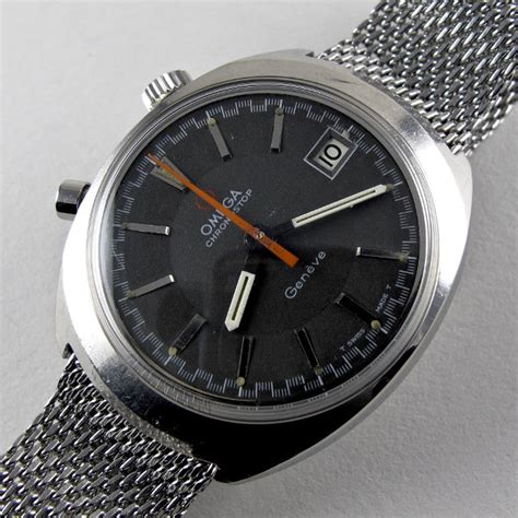 omega chronostop drivers watch